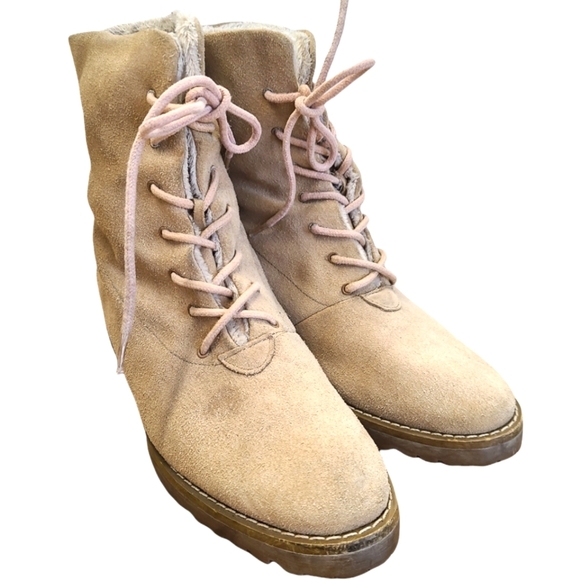 Johnston & Murphy Tan Suede Ankle Booties 6.5 - Picture 4 of 7